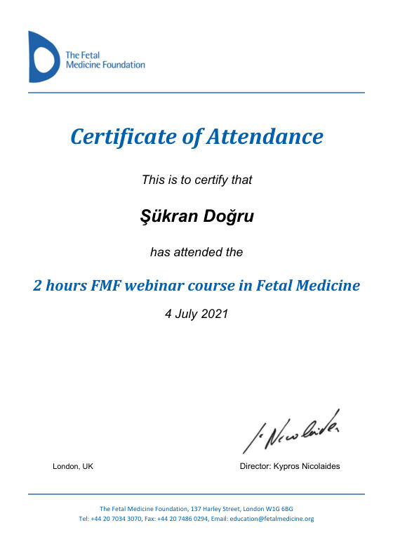 FMF Fetal Tıp Webineri